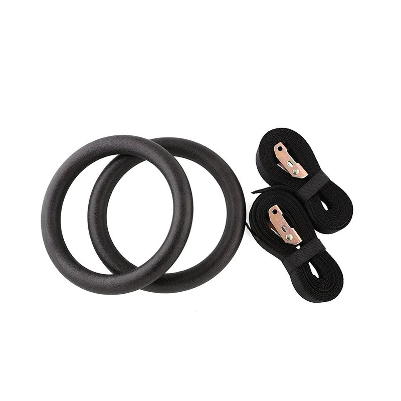 Body Workout Exercise With Nylon Straps plastic gym rings ABS gymnastic rings for sale