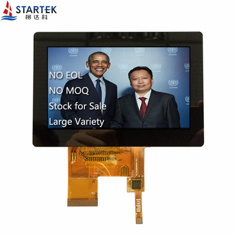  4.3 inch 480*272 16/18/24 bit RGB interface high brightness TFT LCD display module with capaciitive touch