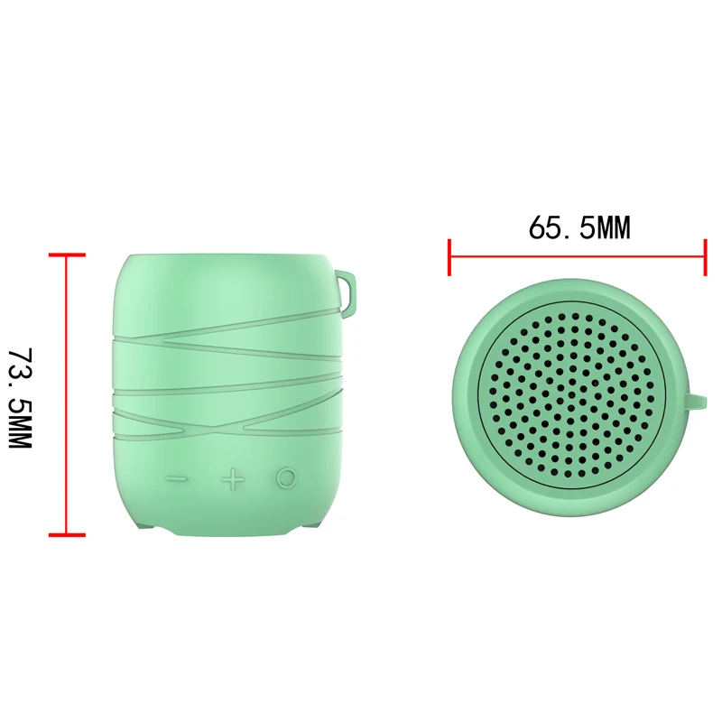 Оптовая продажа, красочные портативные беспроводные колонки Mini BT, водонепроницаемая IPX6 Колонка DJ для улицы