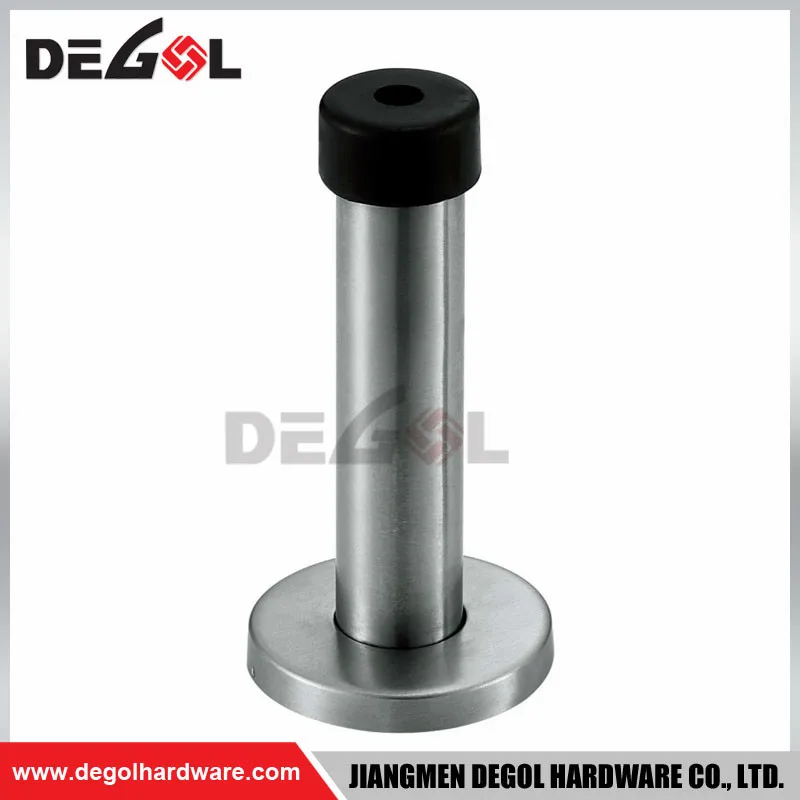 Manufacturing Ground Door Stop Adhesive Magnet Stopper Wall Protector Mounted Black Stainless Steel
