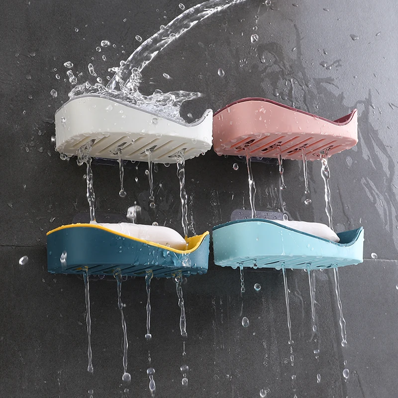 Матовая черная мыльница Коробка для мыла круглый дизайн держатель из нержавеющей стали настенные аксессуары ванной комнаты