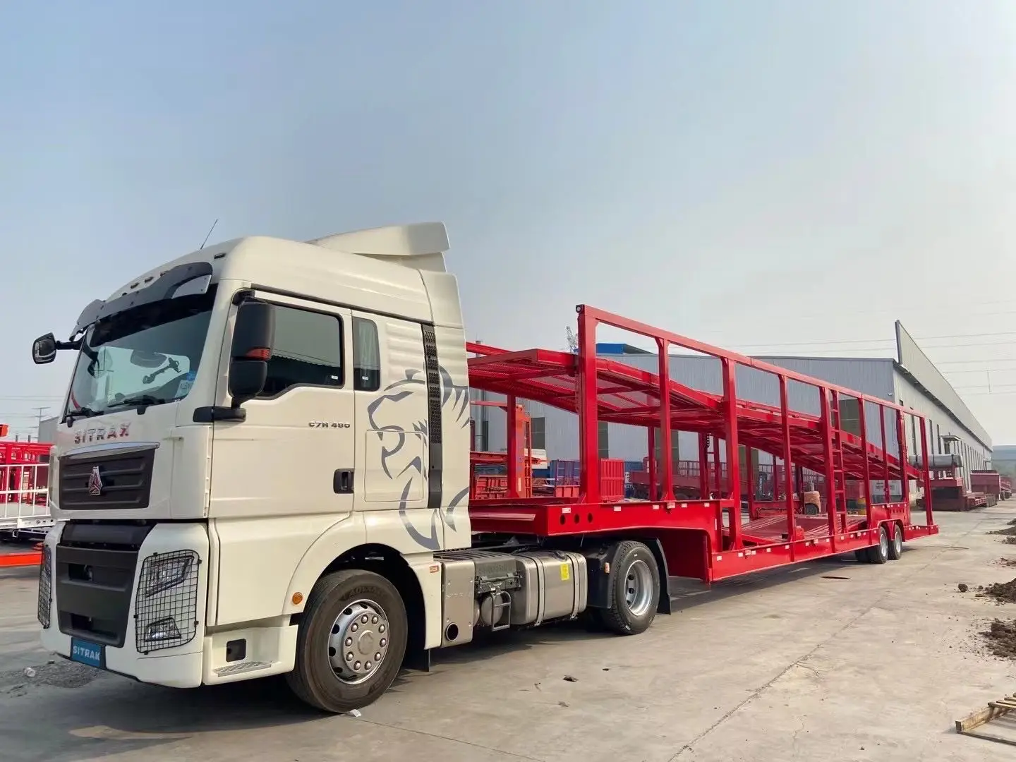 Widely Used Superior Quality Container Car Transportation Semi-Trailer