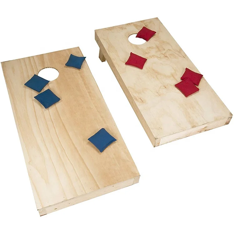 Outdoor Lawn Game Cornhole Game With 8 Bean Bags Corn Hole Boards Toss Game With Durable Cornhole Carry Case
