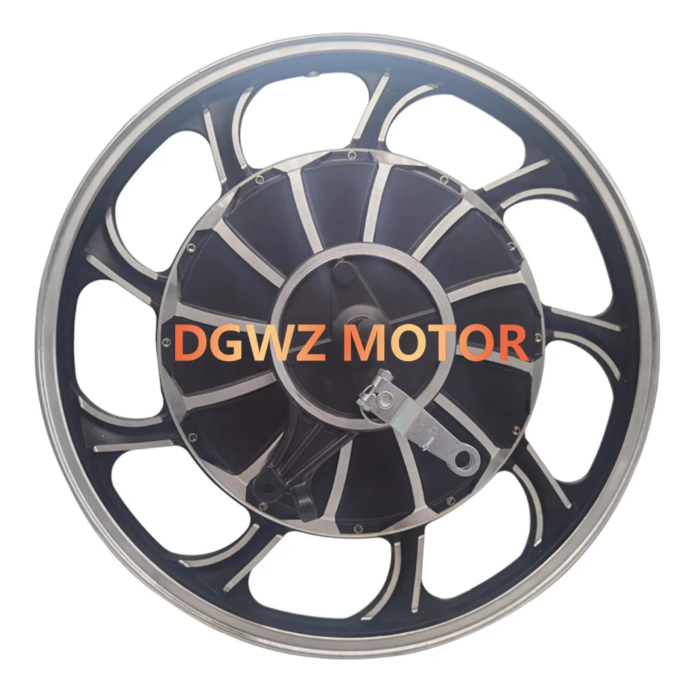 17 Inch 48V 60V 1000W 1500W Brushless Gearless Aluminum Alloy Electric Motorcycle Bicycle Hub Motor with Drum Brake and Sprocket