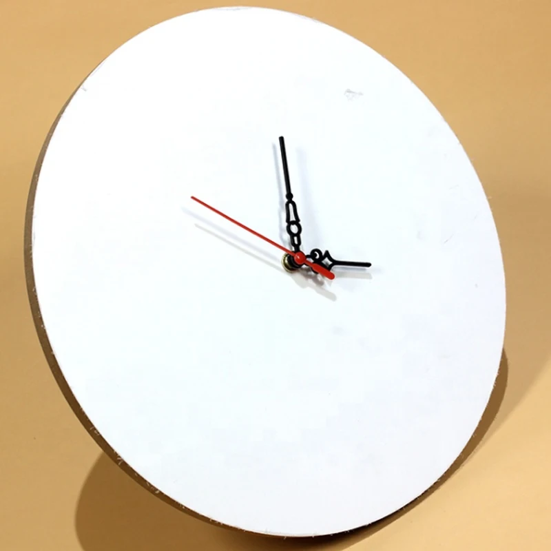 Blank Wall For Printing Popular DIY Wooden Photo Frame Sublimation MDF Clock 30cm