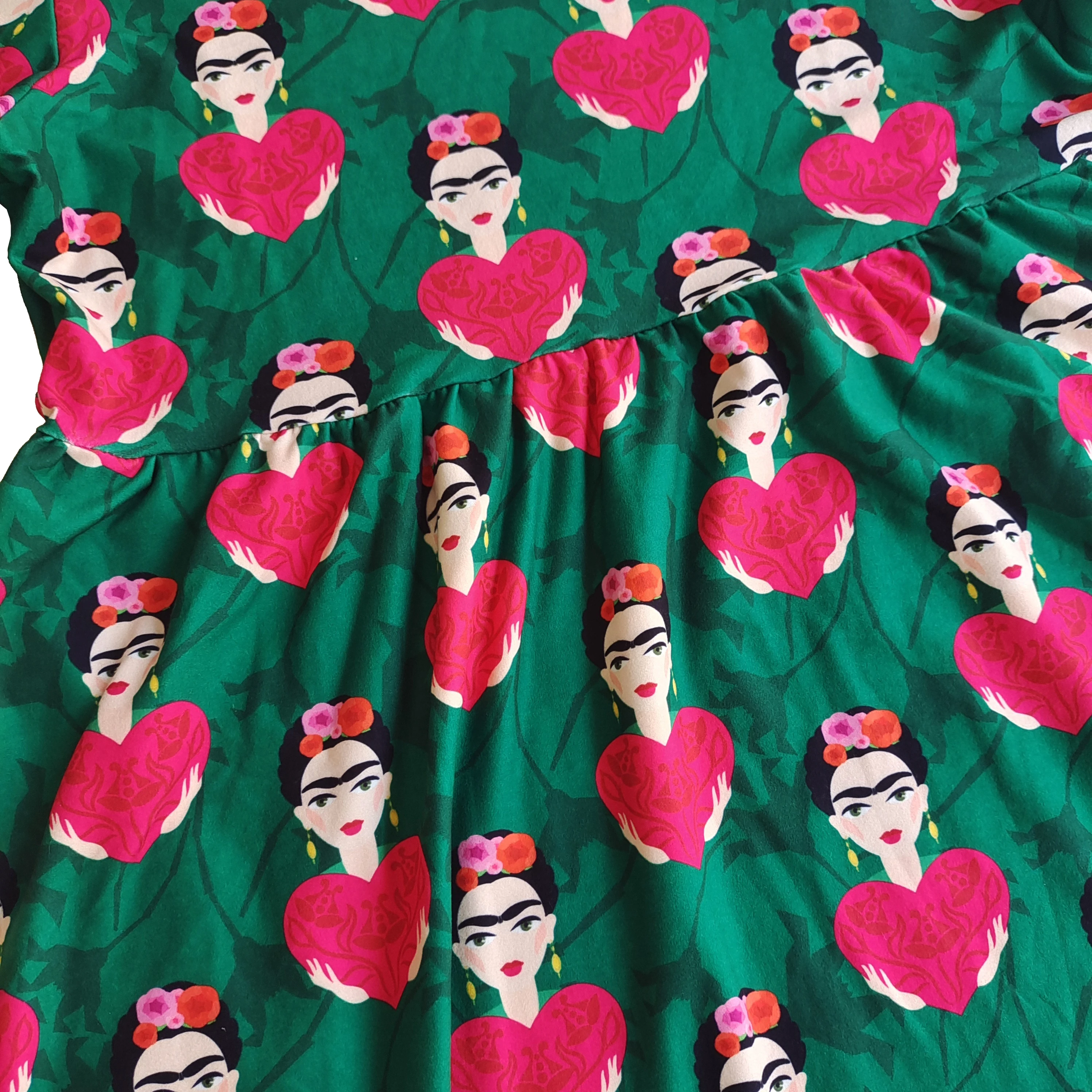 Wholesale Custom design S M L XL XXL 3XL 5XL Plus size Green Women Printed Casual wear Dresses