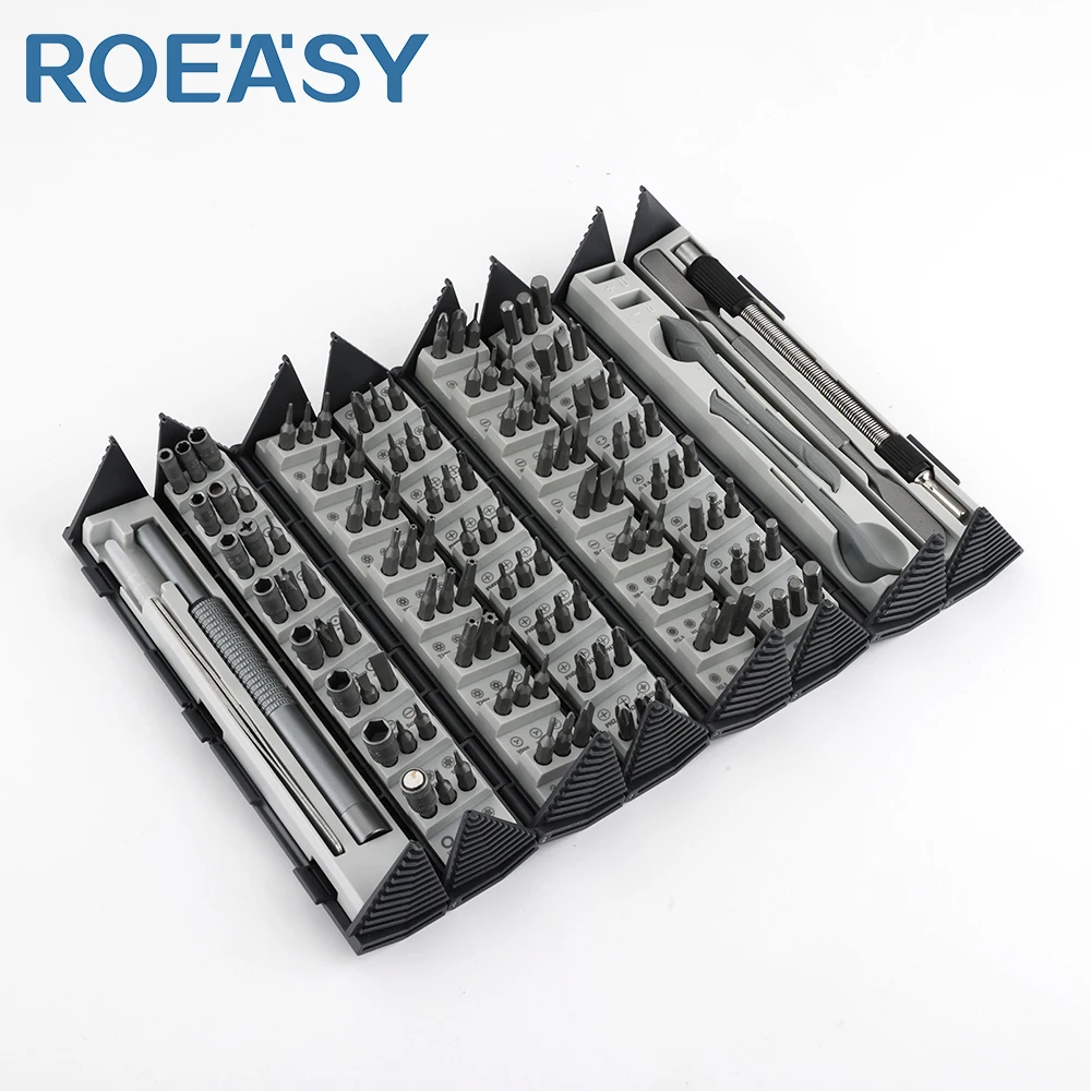 Набор ручных отверток ROEASY 128 шт. с 120 мощные магнитные биты инструменты для ремонта многофункциональные домашние отвертки комплект