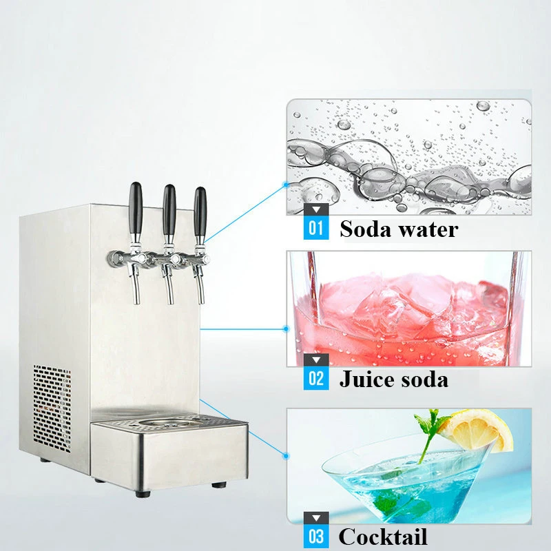 Commercial Sparkling Water Machine Soda Water Dispenser for Cafe Office Cold Drink Shop