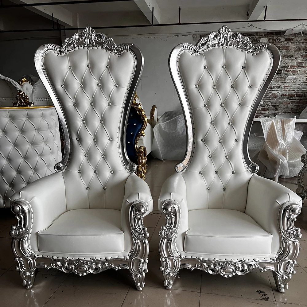 Luxury Silver Cheap King Throne Party Commercial Furniture In Atlanta Ga New Design For Sale