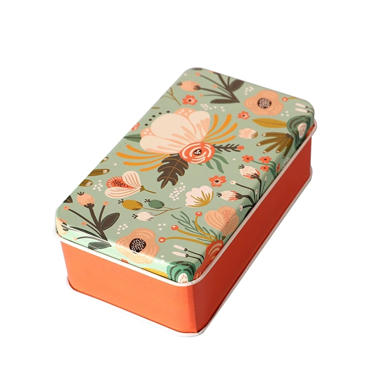 
good quality makeup sponge lovely container metal tin box with screw lid 