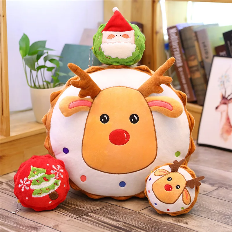 New Christmas Tree Santa Elk Plush Pillow Christmas Pendant Christmas gifts