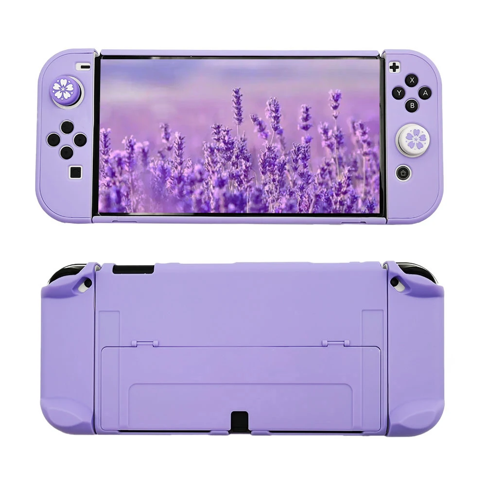 Хит продаж, прозрачный чехол с переключателем OLED, игровые аксессуары NS, ударопрочный разноцветный Чехол-книжка с прозрачным принтом