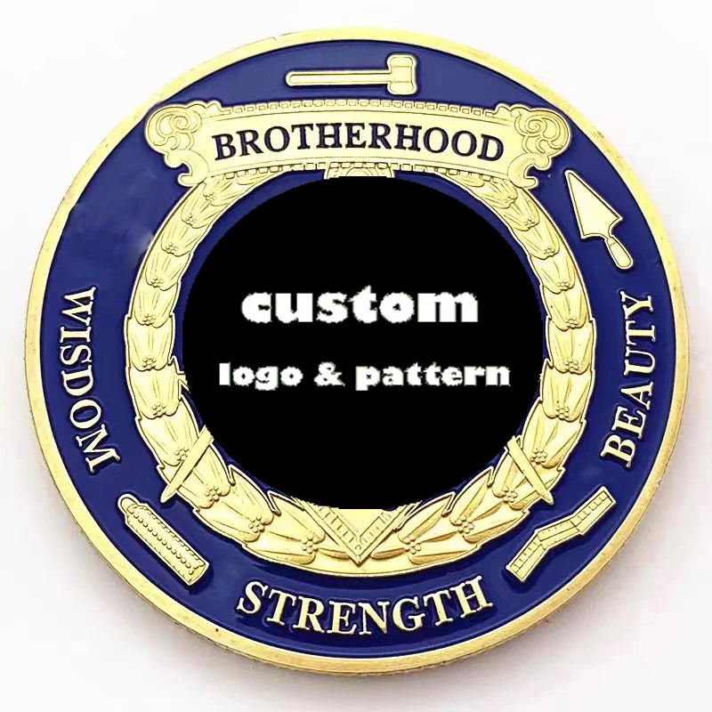 Design your own logo promotional metal 3D commemorative challenge coin custom club honor souvenir coins