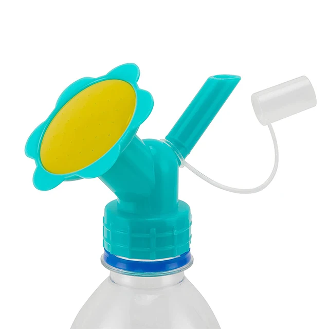 Bottle Cap Sprinkler, Dual Head Bottle Watering Spout, Bonsai Watering Can Sprinkler Head for Indoor Seedlings
