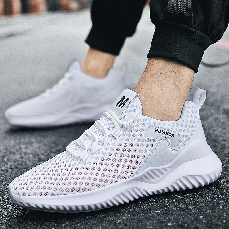 High Quality Fly Knit Unisex Running Shoes Men Custom Sneakers Brand Mesh Breathable Walking Fitness Men Shoes