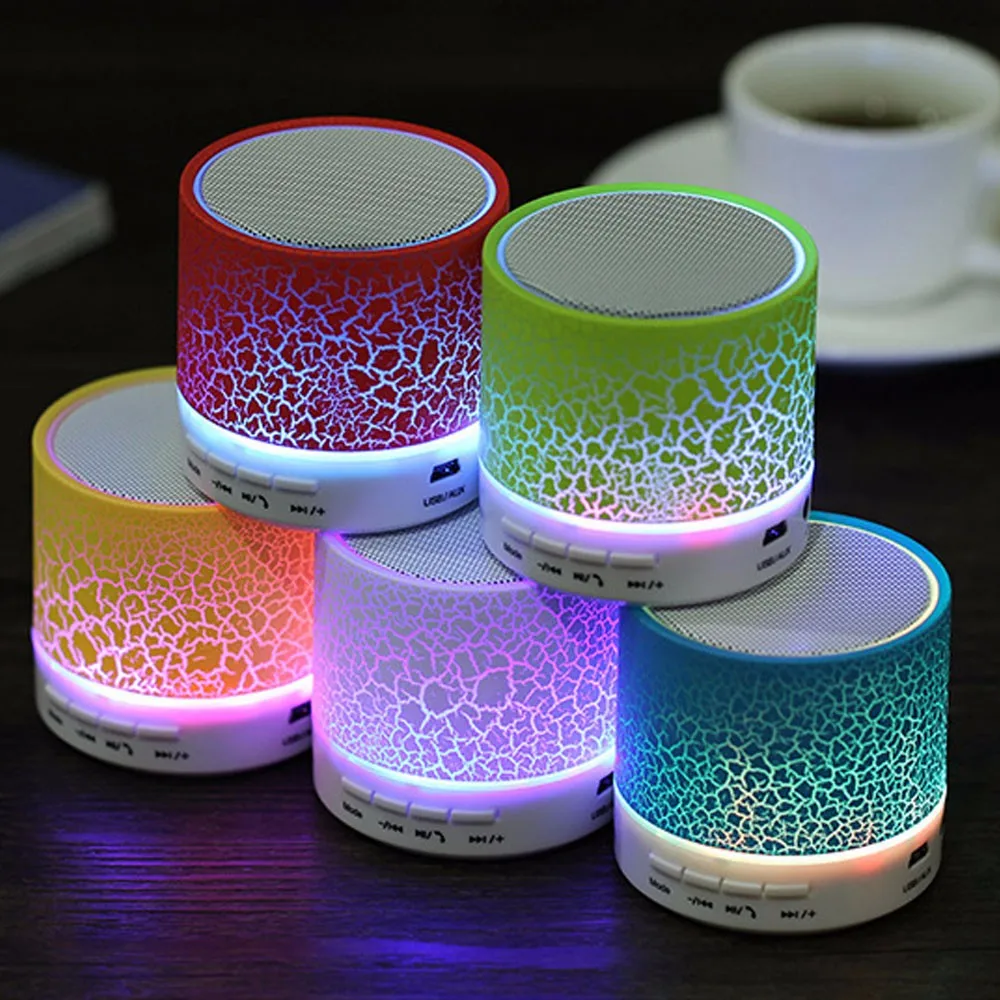 Guangdong Portable Smart Mini Sound Box Bt Wireless Led Light Stereo Speaker for mobile phones