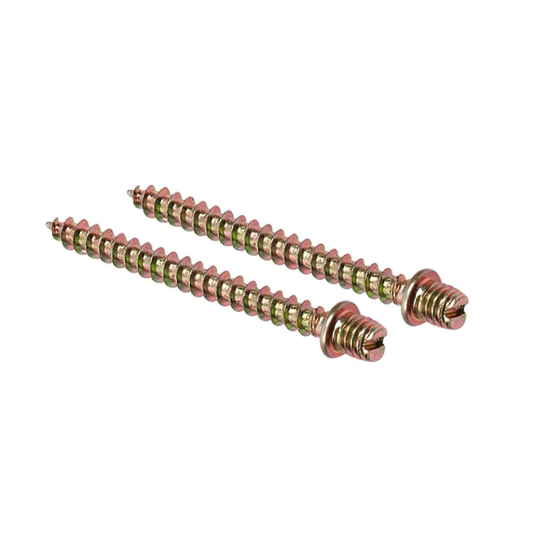Buy Wooden Leg Screws Carbon Steel Double Threads Screws Pipe Clamp Screws M7 M6 Chinese Factory