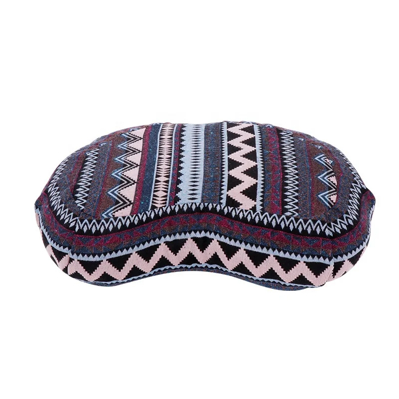 cotton cover Yoga Meditation Bolster Pillow Cushion with Buckwheat for hot sale