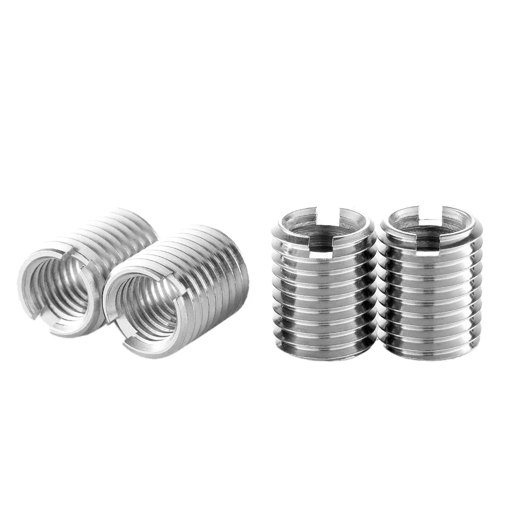 Carbon Steel Locking ensat threaded bushing Stainless Steel Slotted Self Tapping Thread Insert For Thread Repair