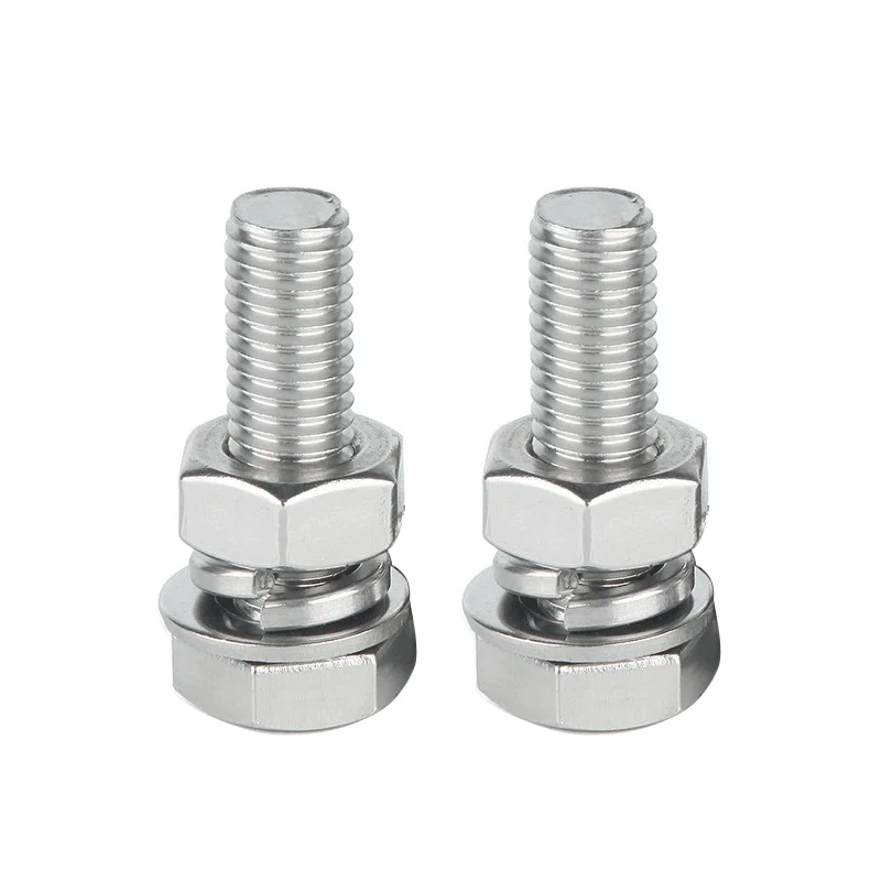 OEM ODM Custom Stainless Steel Hex Screws Bolt And Nut M2 M5 6Mm M20 Hex Head Bolt