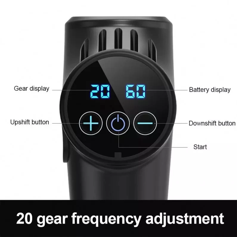 Электрический прозрачный мини черный Новый Вибрационный Массажный пистолет для мышц