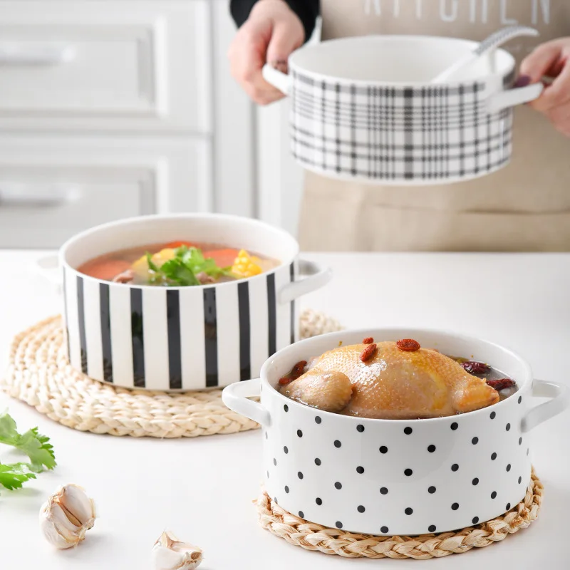 
Factory Direct Price Ceramic Dinner Soup & Stock Pots Wholesale 