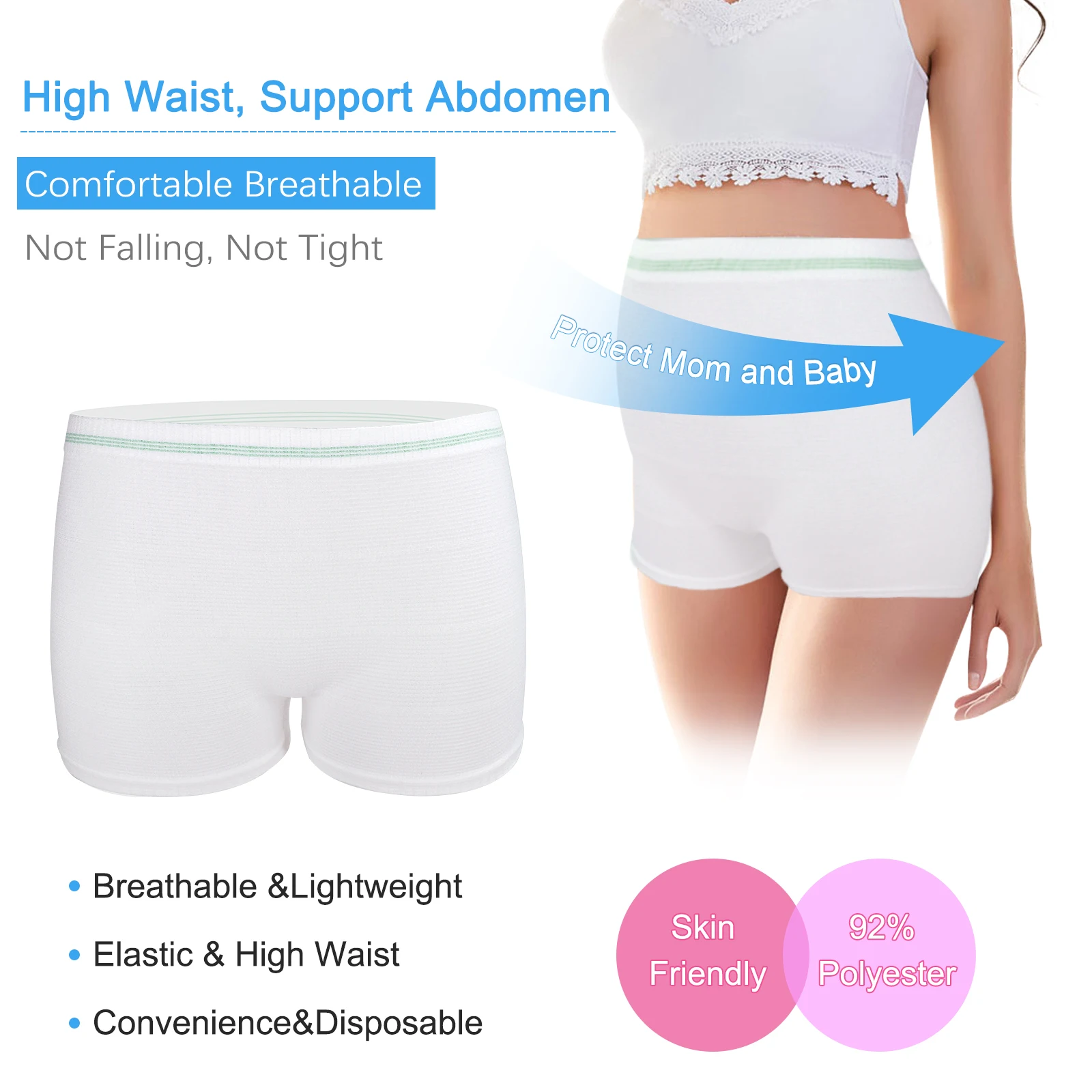 Disposable Breathable Panties Mesh Postpartum Underwear Maternity Menstrual Period Lingerie for Women