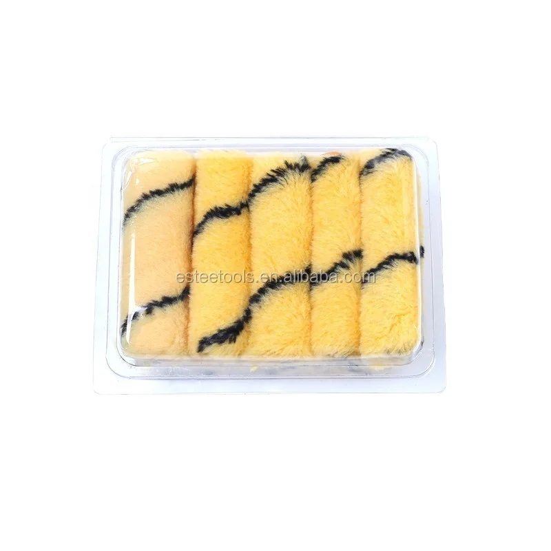4 Inch Acrylic Paint Roller Cover Brush tiger stripe Paint Roller Brush
