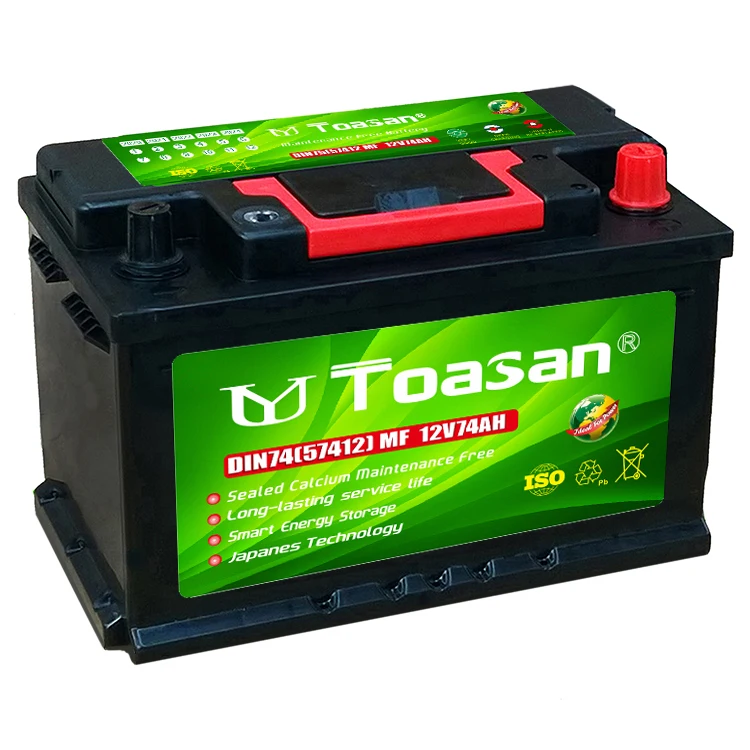 DIN74 57412 12V74AH Battery on Automobiles Car/ Truck/ Vehicle/Car battery