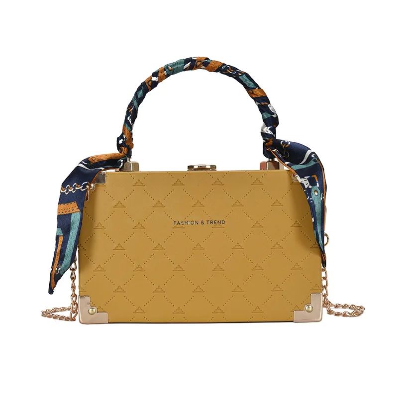 Женский кошелек в Корейском стиле маленькие дамские сумочки на ремне через плечо с цепочкой-шкатулкой миниатюрная