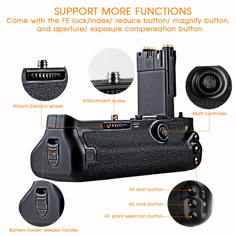 
Profesional Camera Accessories Power Holder Battery Grip For Canon Eos 5D3 5DIII 5DMark III 3 5DS 5DSR Replacement BG-E11 