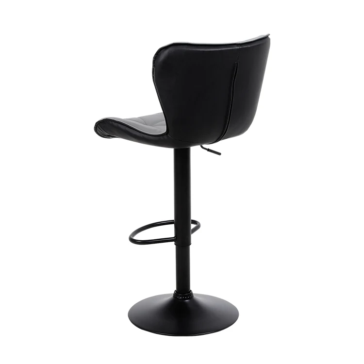Wholesale Bar Stools Counter Height Adjustable Swivel Bar Chairs With Backs Pu Leather Padded Bar stool For Home Kitchen Island