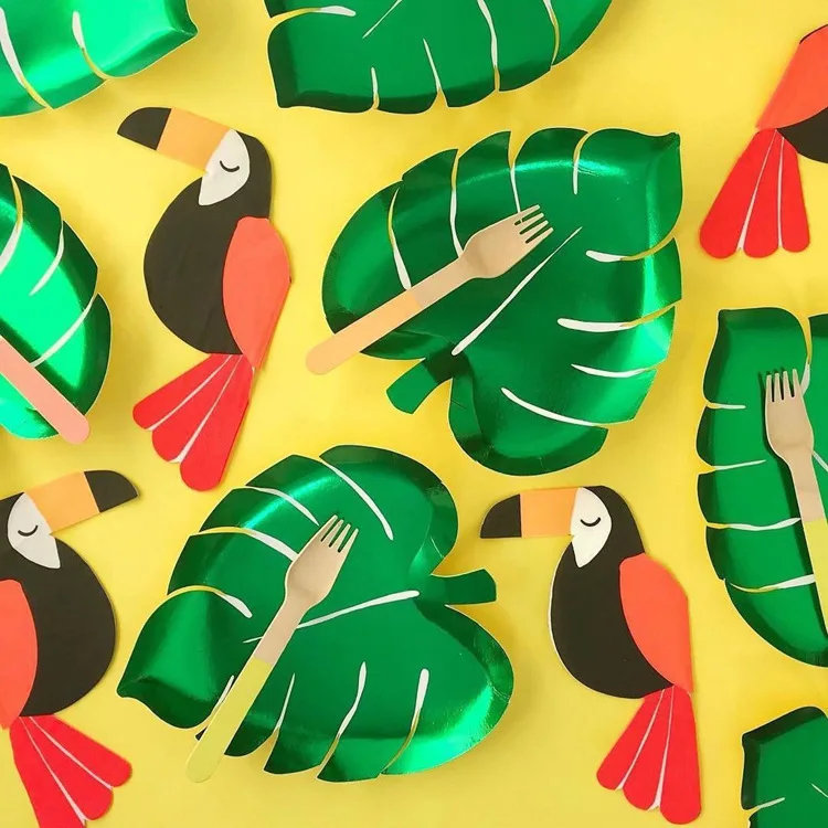 2022 custom party paper plates disposable paper plate disposable tableware