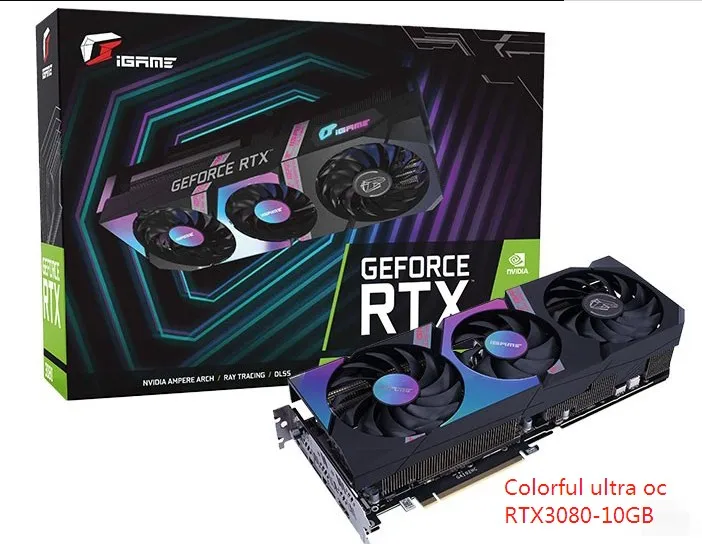  Видеокарта G-eForce RTX3080 10 Гб iGame rtx3080 GDDR6X rtx3070 8 GPU 3090 rtx3090 24