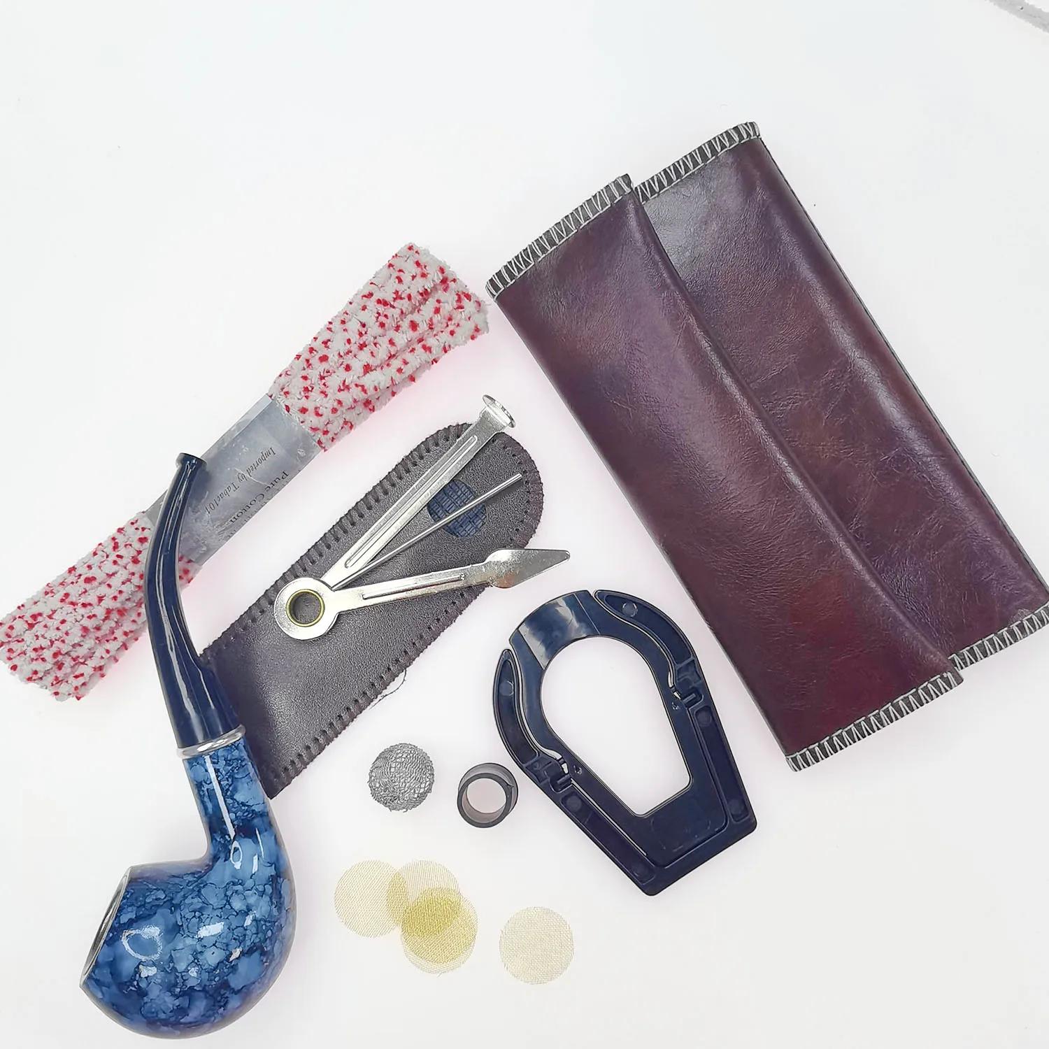 Multiple Usage Stem Smoking Accessories Set Grinder Kit Intensive Cotton Tobacco Herb Smoking Set Kit