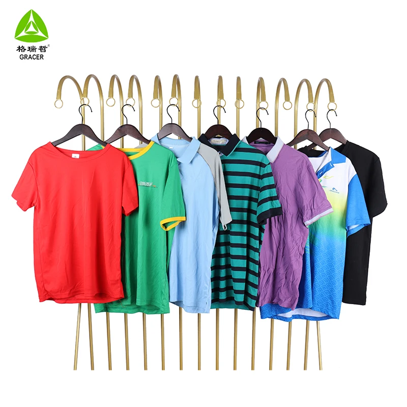 Korean Import Used Clothes Bales Europe 100% Cotton T Shirt Used Clothing Cheap Fashion Used Clothes