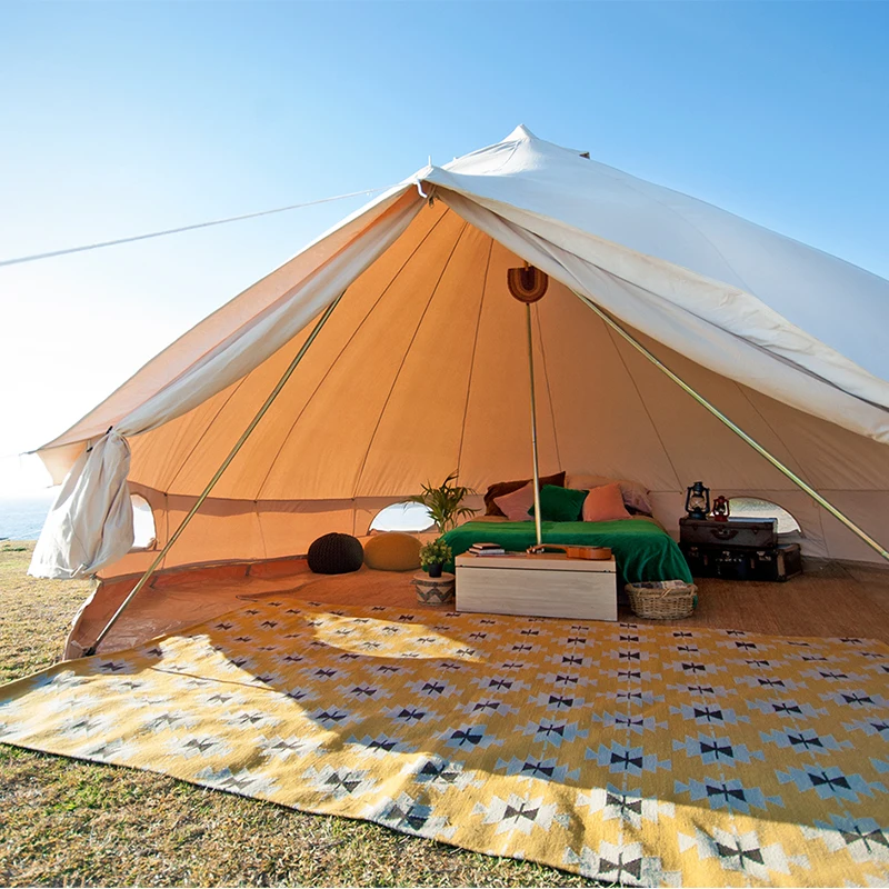 ENJOIN 5m Heavy Duty Outdoor Luxury Cotton Canvas Glamping Bell Tent