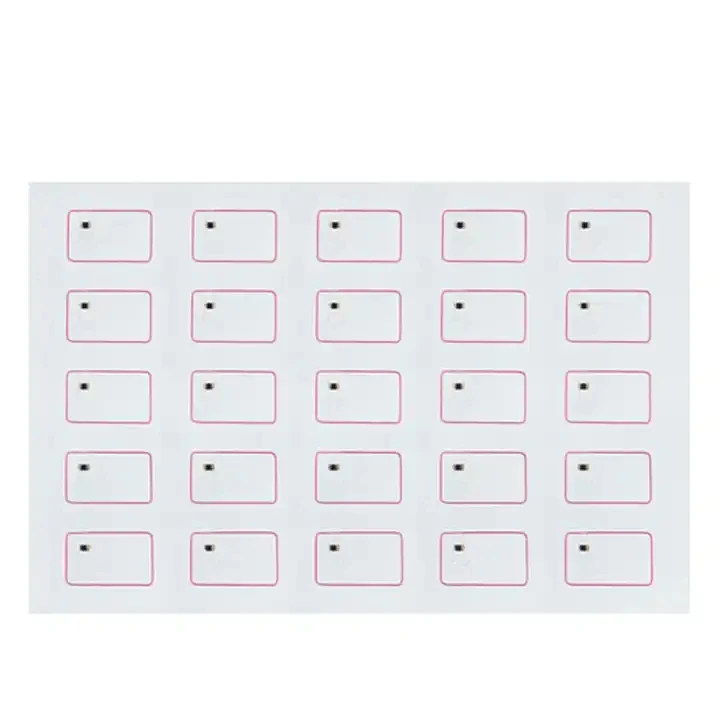13.56MHz NFC Inlay Sheet TAG 213/ 215 Inlay Dry NFC Antenna RFID PVC Sheets for Cards