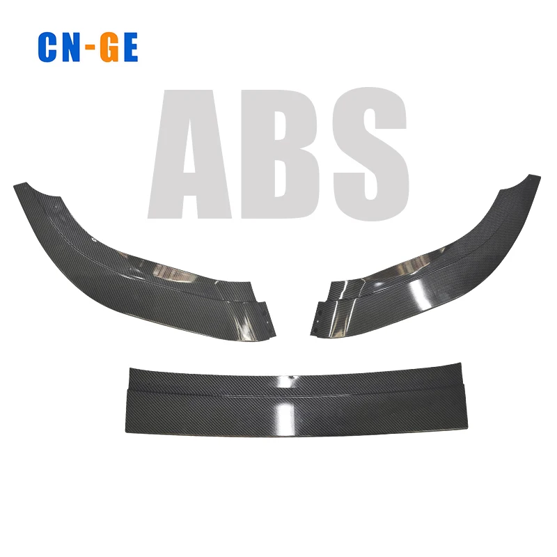 Three-Segment Front Bumper Splitter Lip Spoiler For Volkswagen Golf 6 MK6 R20 Front Shovel ABS