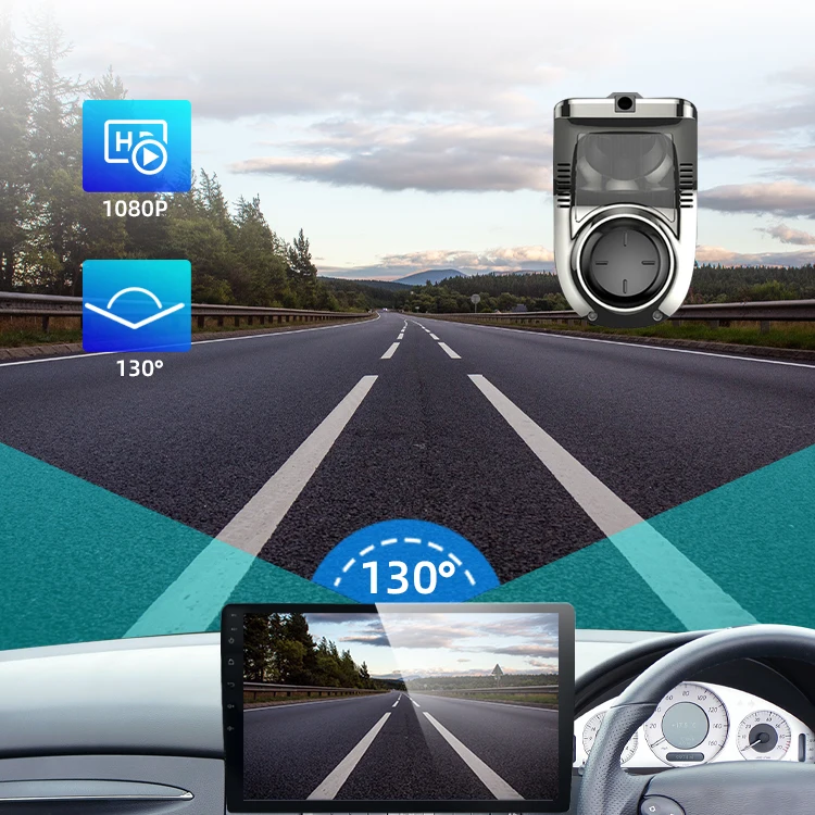 Wemaer HD 130 градусов Автомобильная видеорегистратор 1080P камера с одним объективом циклической записью режим наблюдения за парковкой 24 часа