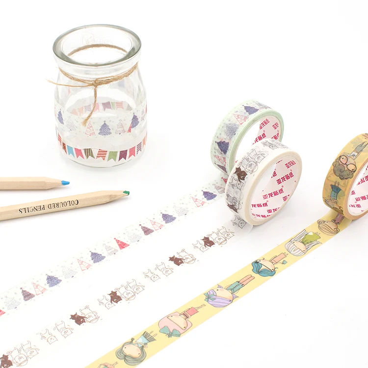 Washi Tape Basic Animated Cars Biodegradable Paper Self-Adhesive Planner Diy Arts & Crafts Scrapbooking Gift Wrapping Holiday De