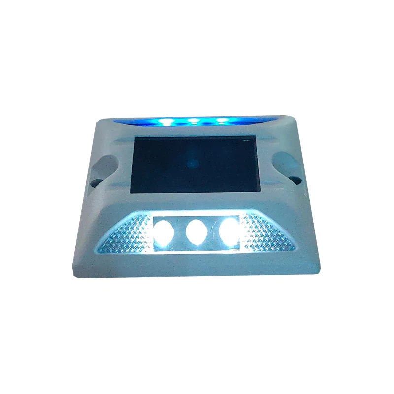 hot sell Aluminum Double Sides solar cat eyes road reflector Flashing LED solar road studs lights for Traffic Safety