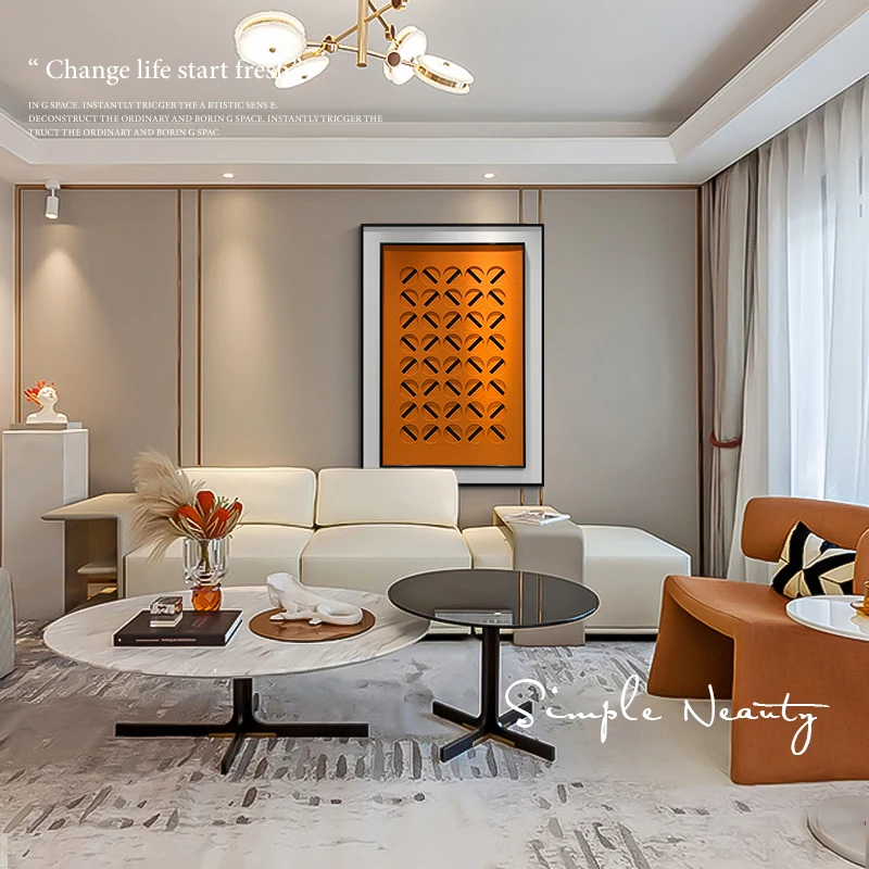 JZ Morden Decoration Handmade Three-Dimensional Abstract Geometric Texture Painting Wall Art Sandstone 3D Mixed Media Artwork