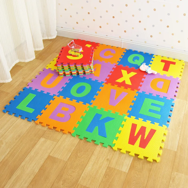 Fast shipping cheap price EVA puzzle foam floor MATS playmat baby alphabet MATS for kids