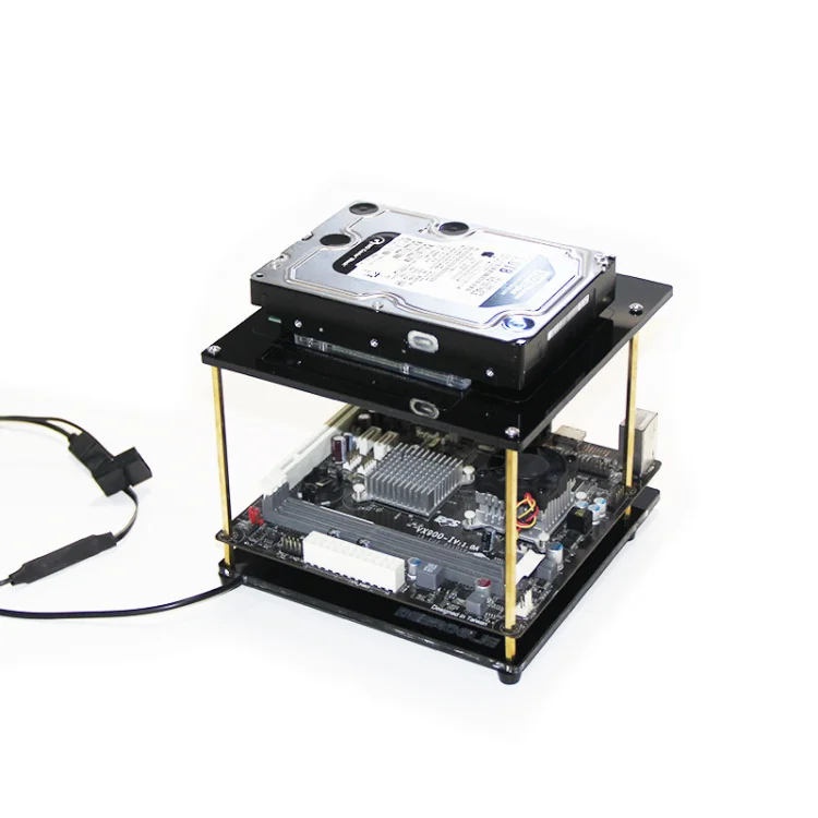 Mini ITX Open Motherboard Frame RGB Marquee Baseboard Personality Motherboard Double-layer Base Mini PC HTPC Air Case