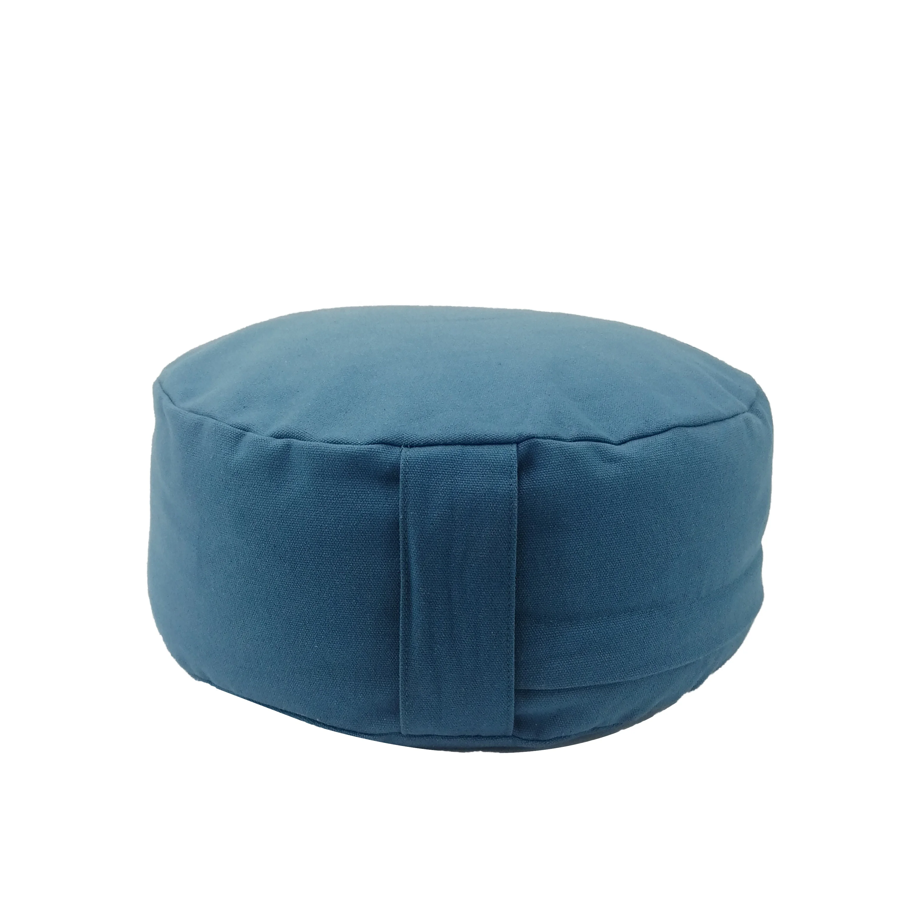 Yoga cushion meditation mat filled with buckwheat husks