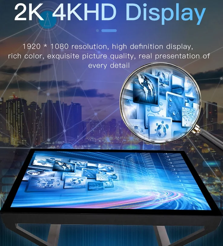  Хороший дизайн 55 дюймов ЖК-интерактивный смарт multi touch screen Настольный Смарт игровые