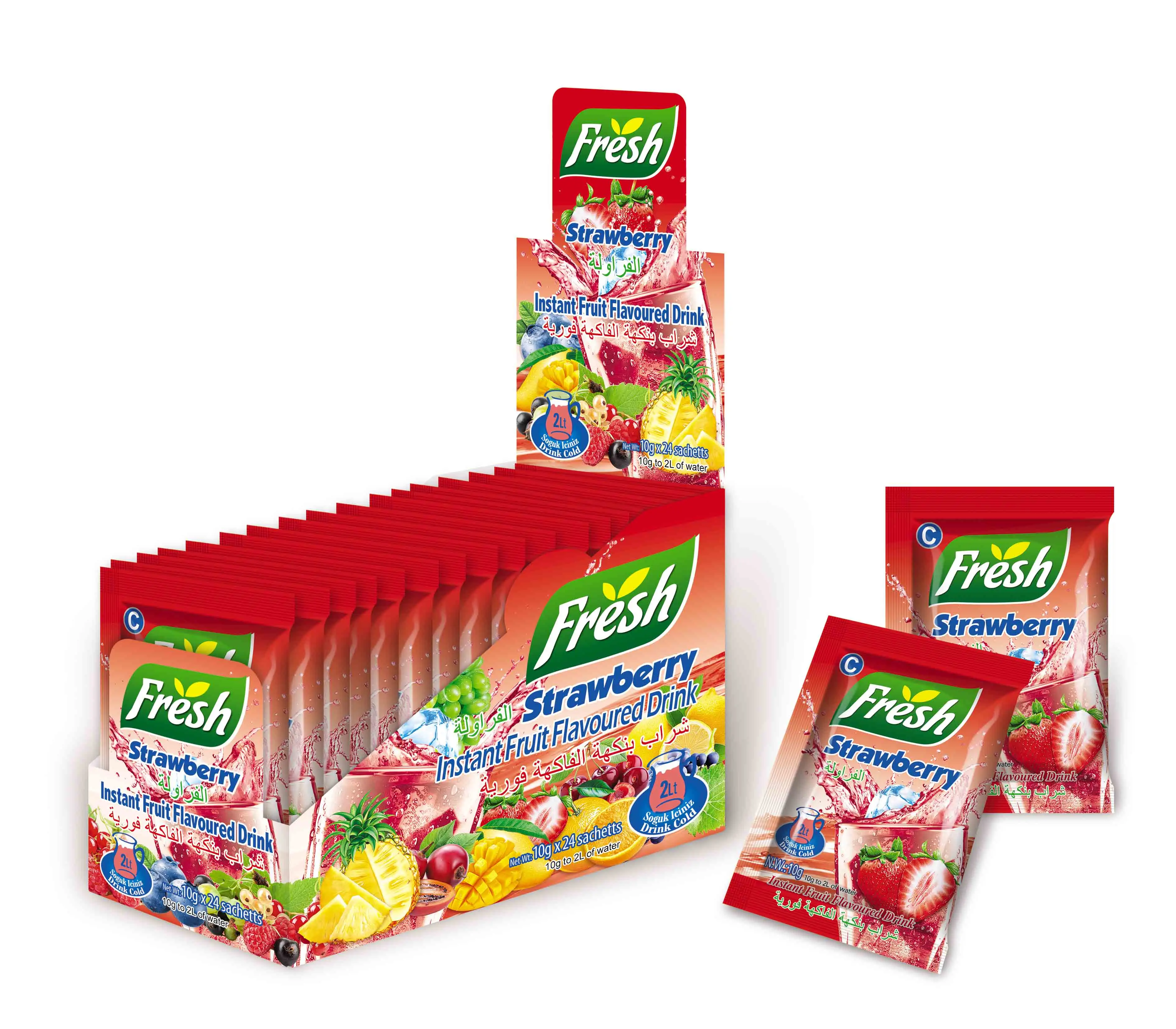 Fruit Juice Drink Instant Powder Juice Soft Drink  Beverages Mango Orange Strawberry Flavor Drink Juice Powder