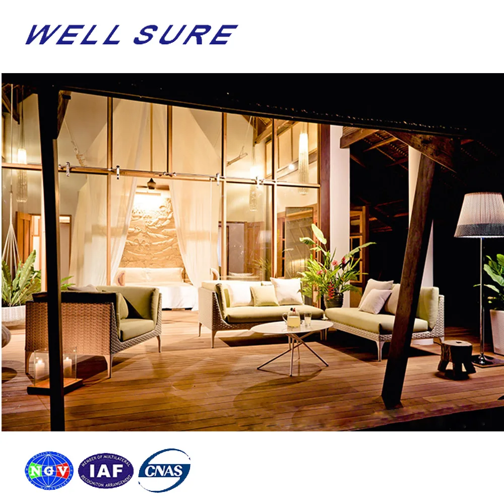 Morden Cheap Outdoor Garden Hotel Patio White Sofa Sectional Set Furniture Rattan Sofa