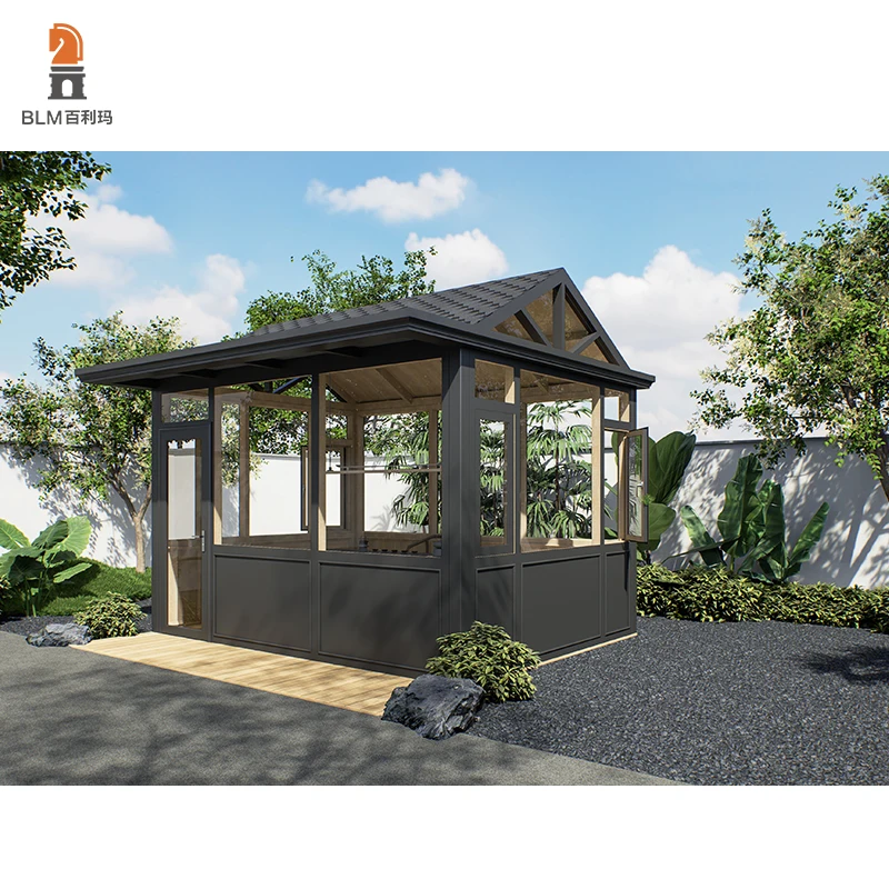 AS2047 Certified Impact Soundproof Aluminium Sunroom Hurricane Proof Prefab Patio & Porch with Price Sunroom & Glass House
